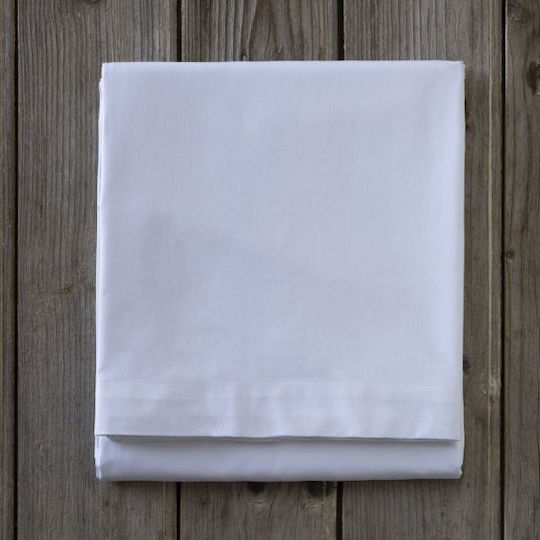 Sprintzio Hotel Sheet White Queen Size 240x280cm 100% Cotton 1pcs