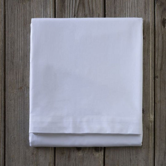 Sprintzio Hotel Sheet White Queen Size 240x260cm Cotton & Polyester 1pcs