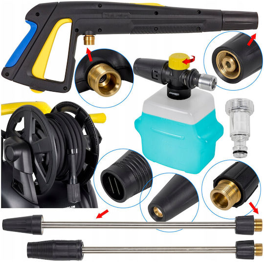 Michelin MPX 30EHB Pressure Washer Electric 3000W with Pressure 180bar and Metal Pump