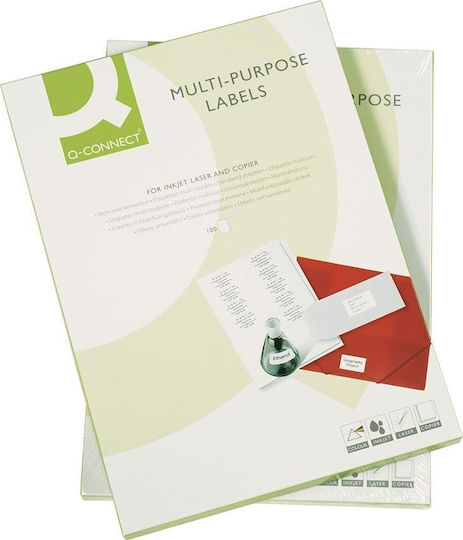 Q-Connect Self-Adhesive Rectangular A4 Labels 48.5x25.4mm