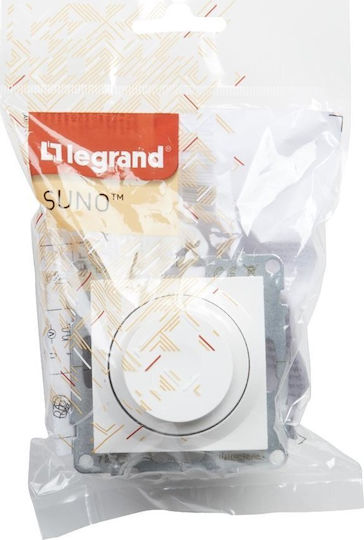 Legrand Suno Încastrat Comutator Cu Variator Fără Ramă LED Rotativ În Culoare Albă