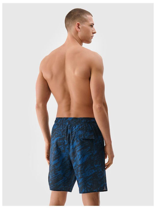 Men's Swimwear Blue Shorts with Patterns