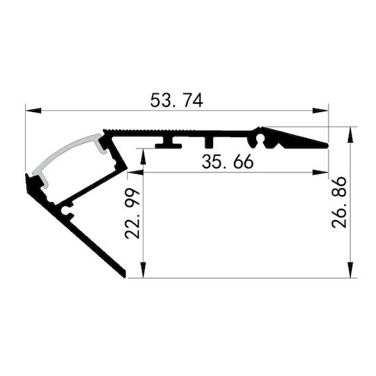 Floor External Profile 2000*73 75*35 66*26 86 Plus