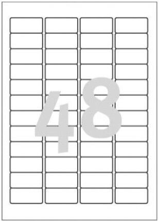 Avery 1200 Self-Adhesive Rectangular A4 Labels 45.7x21.2mm
