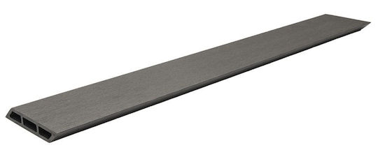 Newplan Gartenzaunmaterial aus WPC 360cm 1Stück Gray