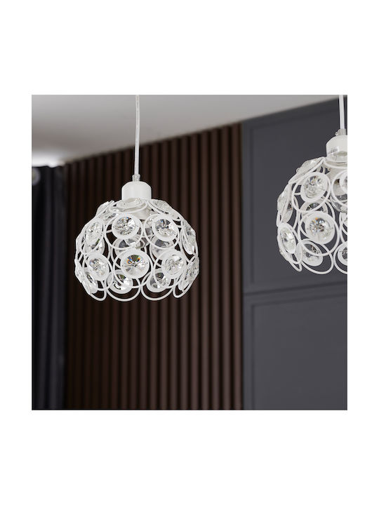 Agora Lighting Ρυθμιζόμενο Κρεμαστό Φωτιστικό Florence Ράγα με Ντουί E27 56x56x90εκ.