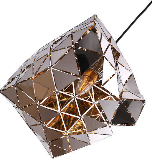Agora Lighting Verstellbar Hängelampe Comet Raster mit Fassung E27 30x30x176cm.