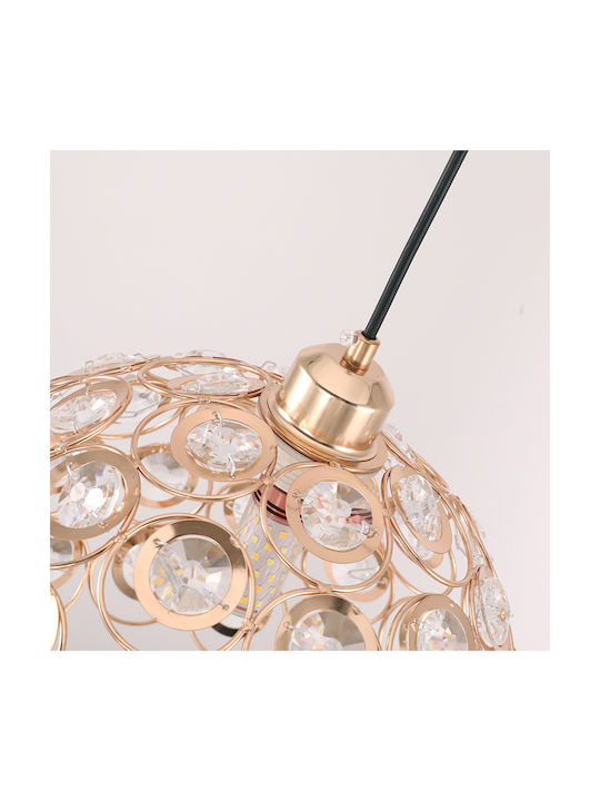 Agora Lighting Ρυθμιζόμενο Κρεμαστό Φωτιστικό Χρυσό