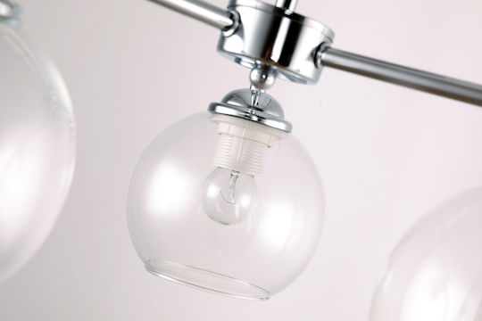 Agora Lighting Hängelampe Nova Kugel mit Fassung E27 50x50x40cm.