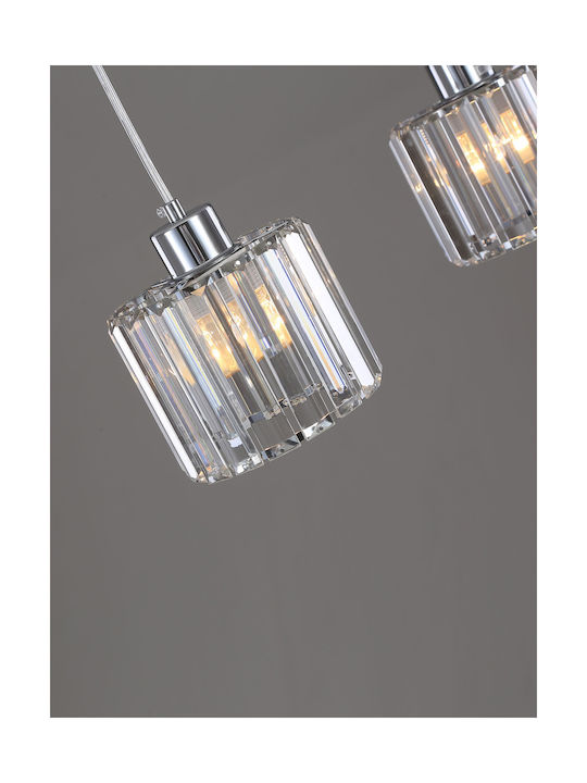 2-bulb Kwarc Pendant Lamp Crystal Lampshade