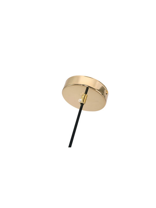 Agora Lighting Verstellbar Hängelampe Gold Kugel mit Fassung E27 25x25x125cm.