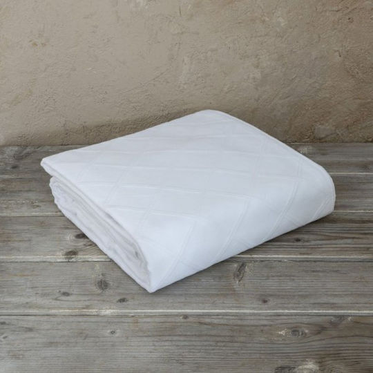 Sprintzio Super Double Hotel Pique Blanket White 250x260cm