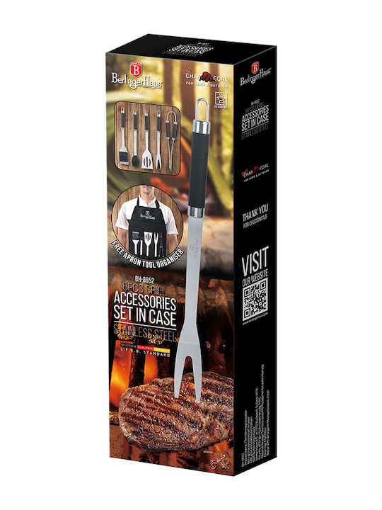 Set Accesorii Organizare Grătar Berlinger Haus 6 Piese Carcasă din Oțel Inoxidabil Bh-8652 Berlinger Haus