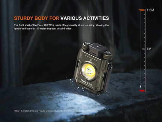 Fenix CL27R Φανάρι Led Επαναφορτιζόμενο για Camping 1600lm Μπλε
