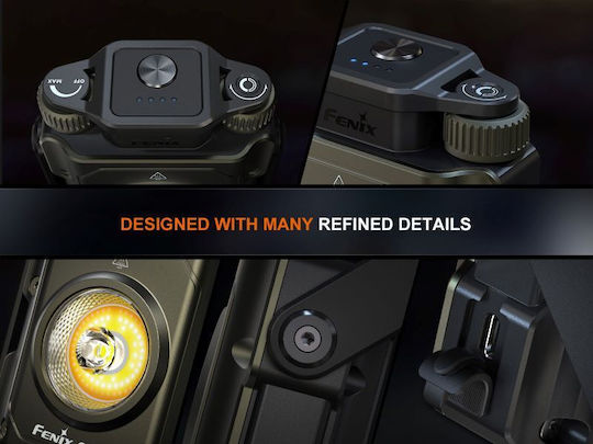 Fenix CL27R Φανάρι Led Επαναφορτιζόμενο για Camping 1600lm Μπλε