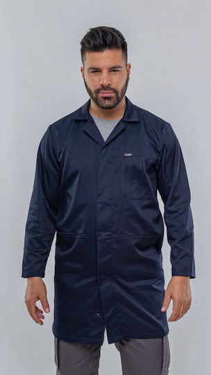 Axon Classic Ανδρική Ιατρική Ρόμπα Navy Μπλε