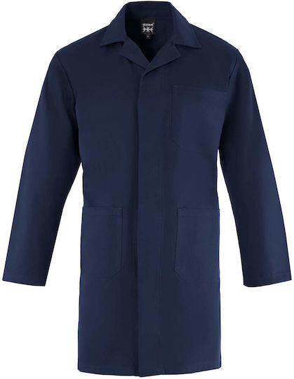 Axon Classic Ανδρική Ιατρική Ρόμπα Navy Μπλε