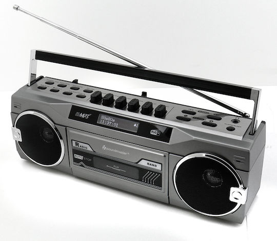 Soundmaster Player Radio-CD Portabil Cu USB Bluetooth Negru