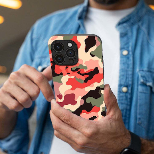 Sonique Camouflage Army Series Case for Samsung Galaxy M23 5G Red