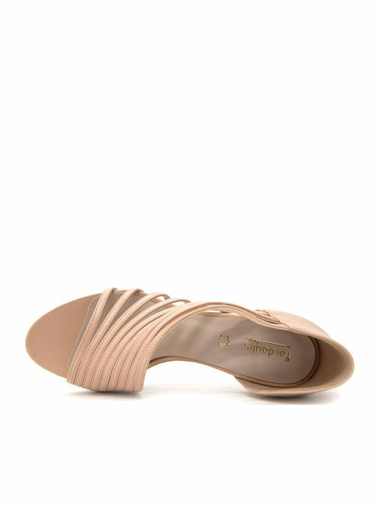 Fardoulis Leder Sandalen Rosa