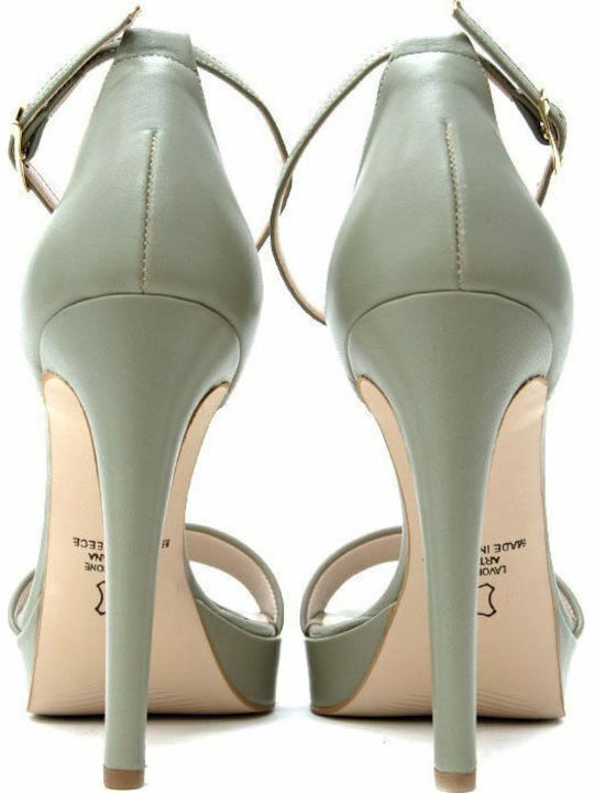 Leather Sandals Khaki