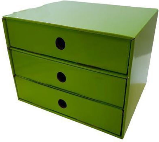 Next Paper Desktop Drawer 3 Positions 20x25x17cm Green