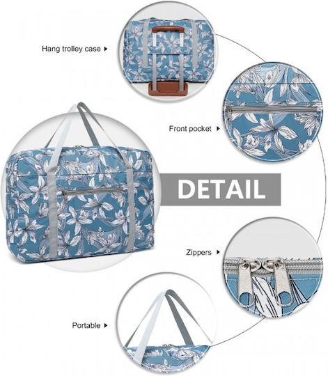 Miss Lulu Reisetasche Blau Stoff