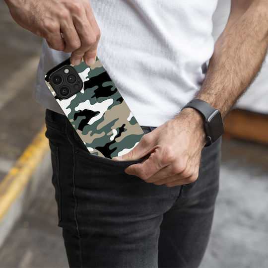 Калъф Sonique Camouflage Army Series за Samsung Galaxy Z Fold 4 Хаки