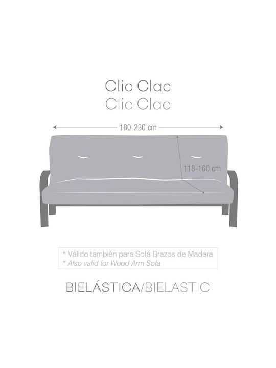 Eysa Roc Ελαστικό Κάλυμμα Τριθέσιου Καναπέ C/6 Gray 180εκ.