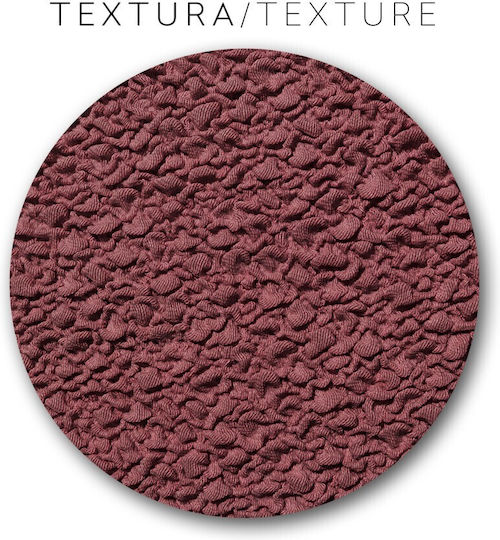 Eysa Roc Elastische Abdeckung für Ecksofa C/8 Burgundy 350εκ. 1Stück FK9178D