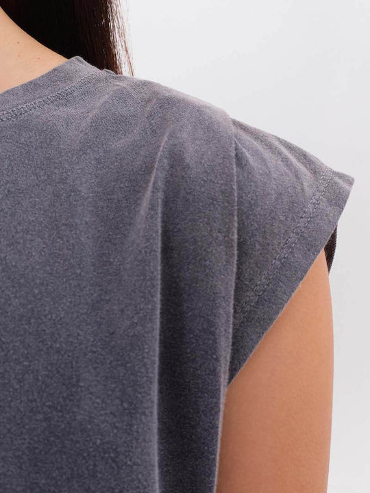 Γυναικείο T-shirt Vintage Grey