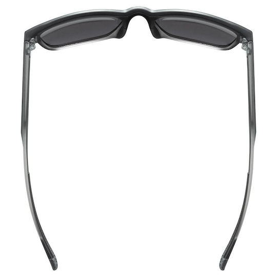 Uvex Cycling Glasses with Black Frame & Transparent / Mirror Lenses