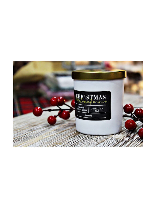 Gerakis Aromatic Soy Candle in Jar with Melomakarono Scent 003655MELO