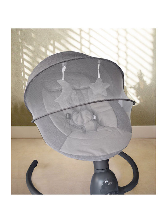 Oxford Home Electric Baby Relax with Music Dark Grey for Child up to 9kg