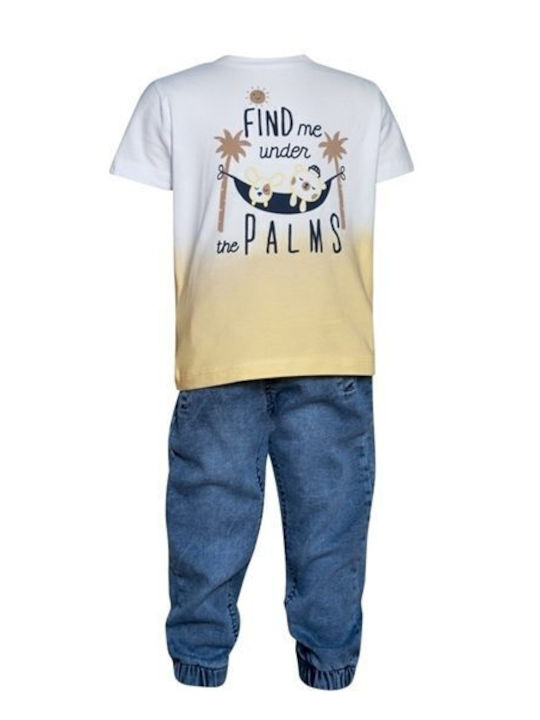 Kinder-Set mit Hose Sommer 3Stück Yellow