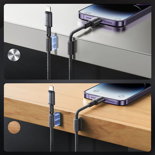 Joyroom S-A50 Unlimited Μαγνητικό USB-A to Lightning Cable 60W Γκρι 1.2m