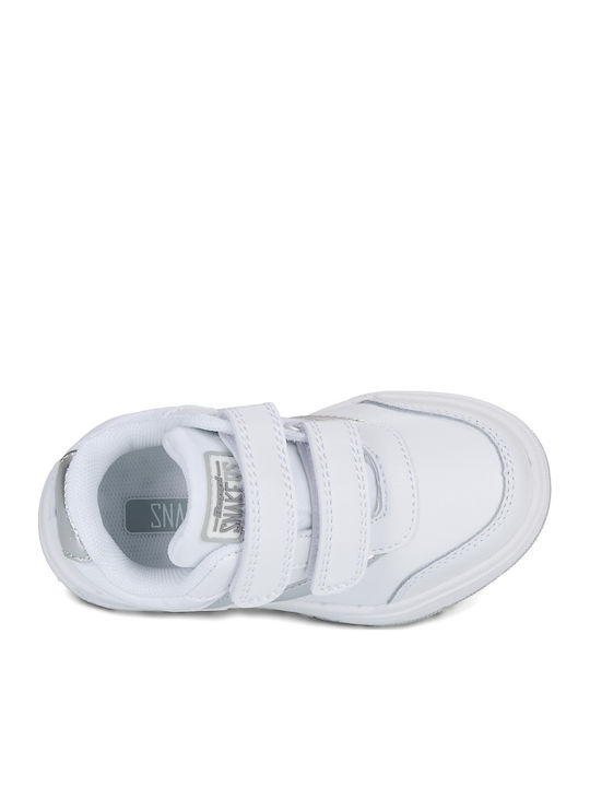 Kids Sneakers with Scratch White
