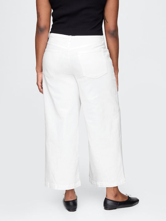 Hoch tailliert Damenjeans Optic White