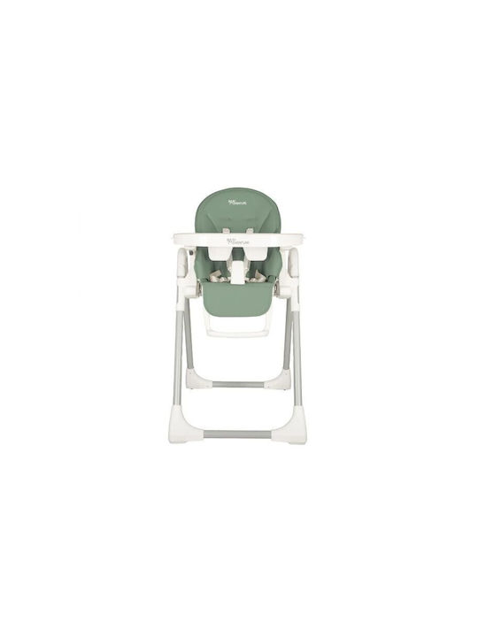 Baby Adventure Viva 2 Αναδιπλούμενο Καρεκλάκι Φαγητού με Ρυθμιζόμενο Ύψος Olive Green