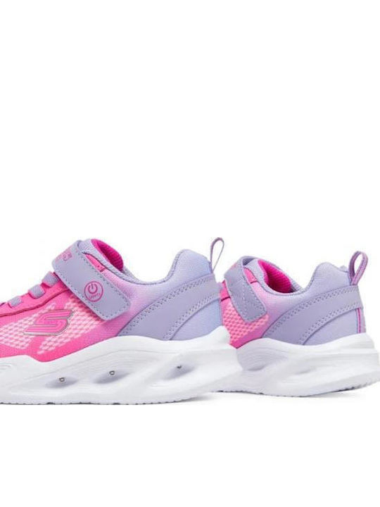 LIGHTED GORE Παιδικά Sneakers με Σκρατς & Φωτάκια Φούξια