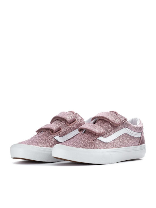 Old Skool Παιδικά Sneakers με Σκρατς Ροζ