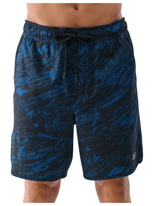 Men's Swimwear Blue Shorts with Patterns