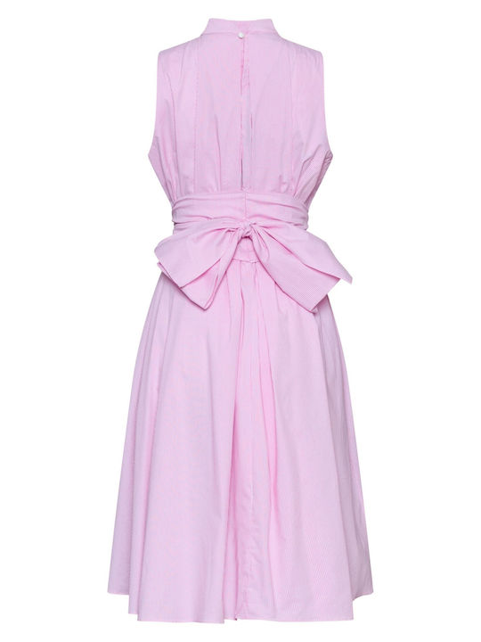 Rochie De Vară Pentru Nuntă / Botez Midi Roz
