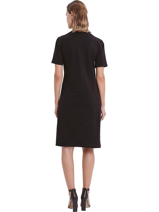 Sommer Mini Damenkleid Schwarz