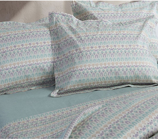 Nef-Nef Homeware Mosair Σετ 4τμχ 240x270εκ. Aqua