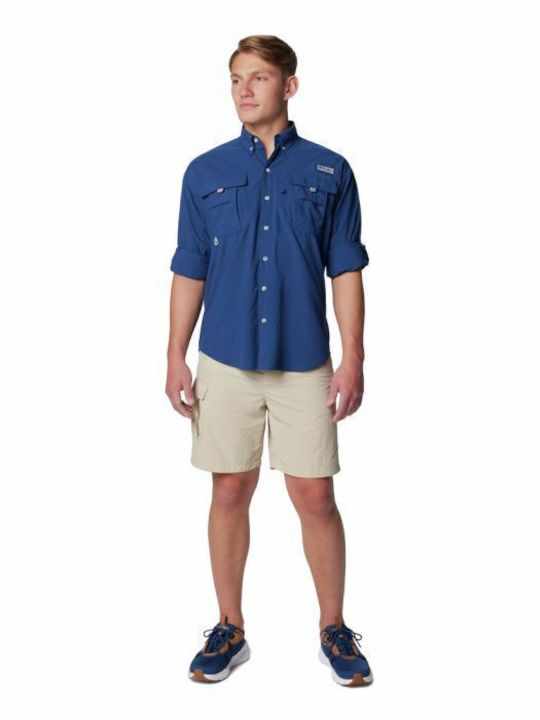 Pfg Bahama Long-sleeved Shirt Carbon