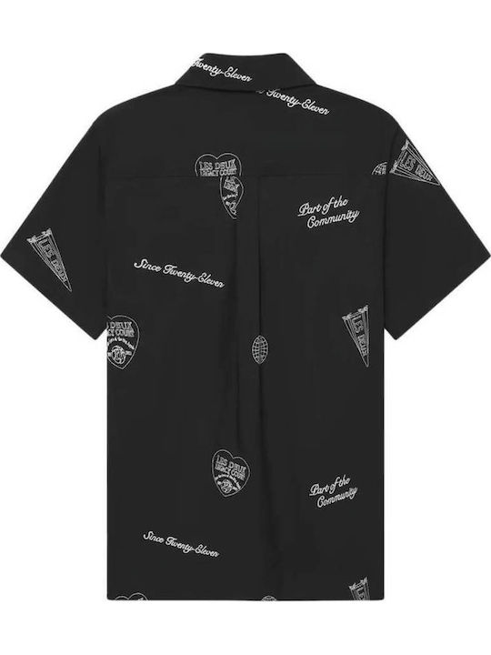 Les Deux Βαμβακερό Πουκάμισο Black/ivory