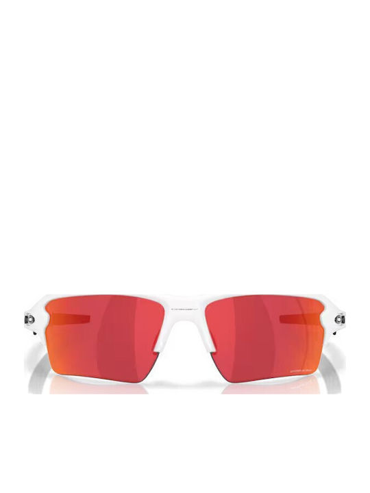 Oakley Flak 2.0 Men's Sunglasses with White Plastic Frame and Red Mirror Lens OO9488-03