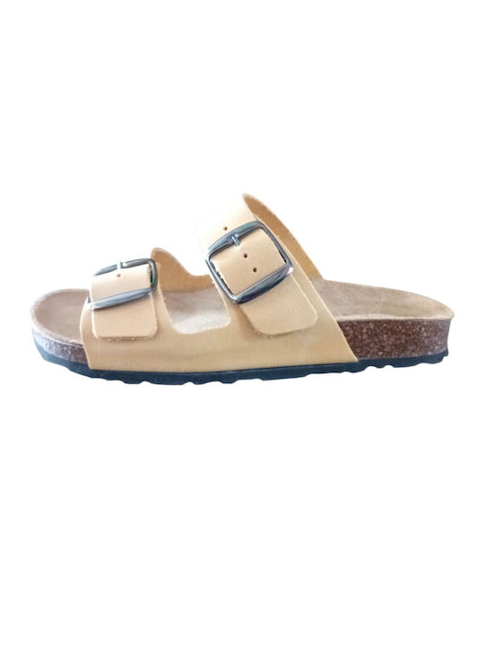 Sandale Casual Damă de Piele Anatomici Galbene