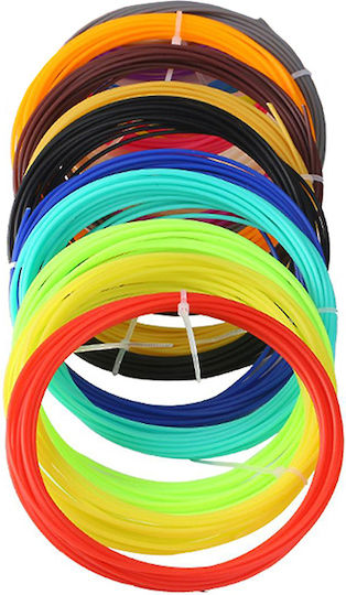 ACP PLA 3D Printer Filament 1.75mm Colorful 10τμχ (Refill)
